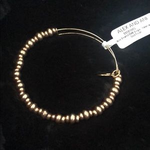 Alex And Ani - gold beaded bangle